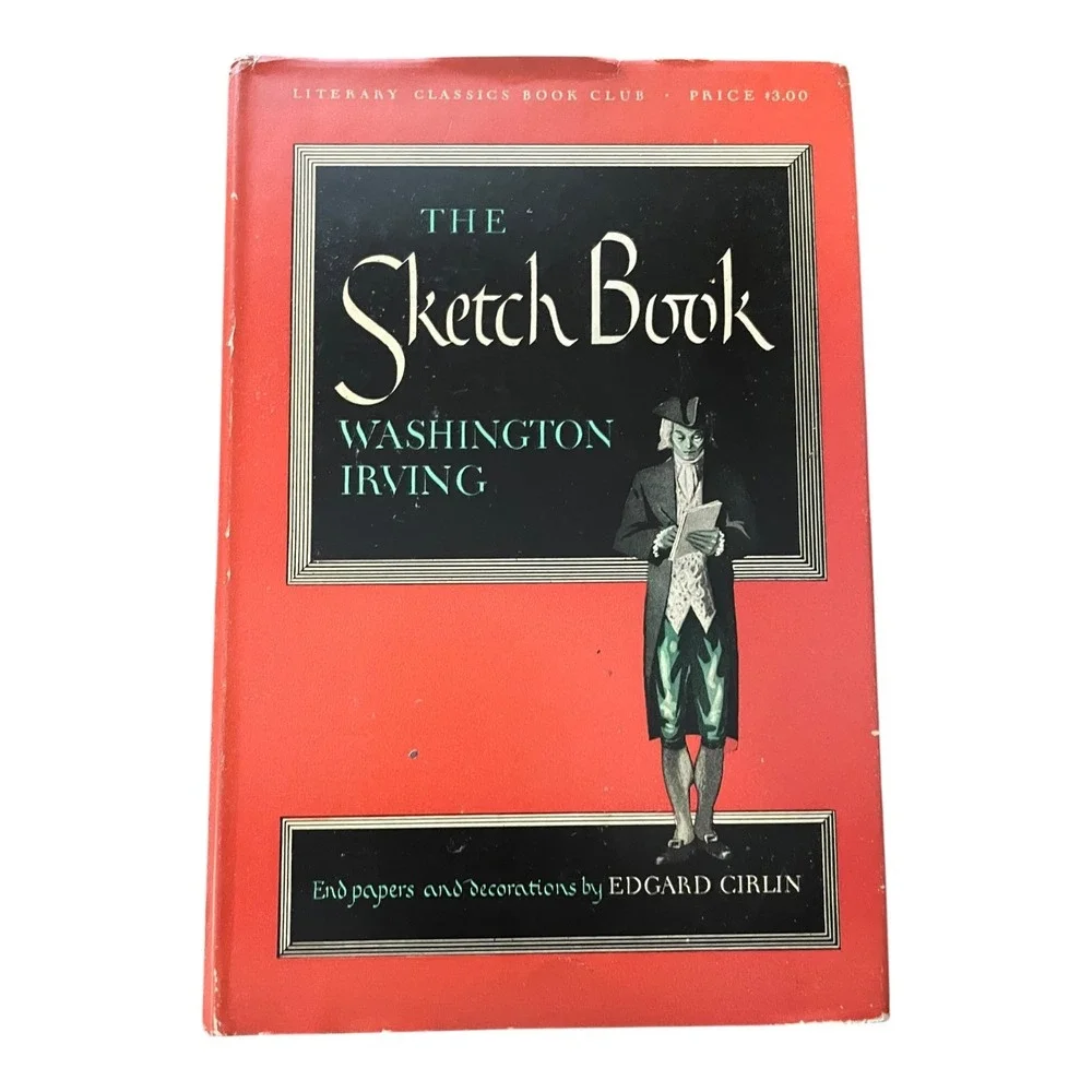 The Sketch Book Washington Irving Literary Classics Book Club Edgard Cirlin Art